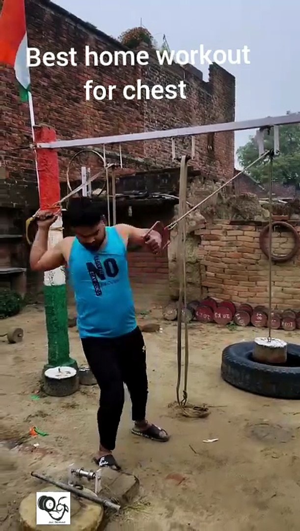 ⁣Chest workout