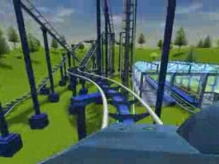 RCT3  "Flash-back coaster"  (Floride)