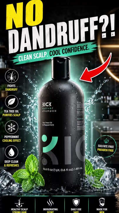 Men’s Peppermint & Tea Tree Shampoo 💪🌿 | Deep Clean & Scalp Refresh