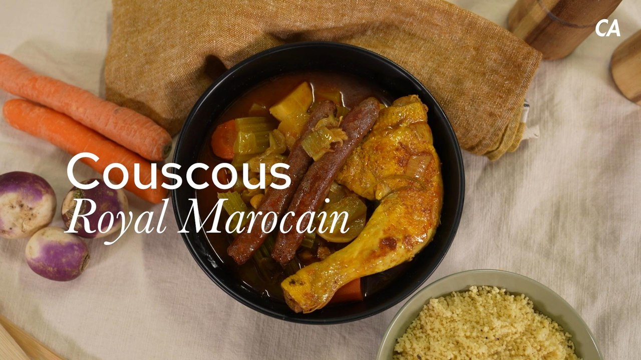 Le vrai couscous royal marocain