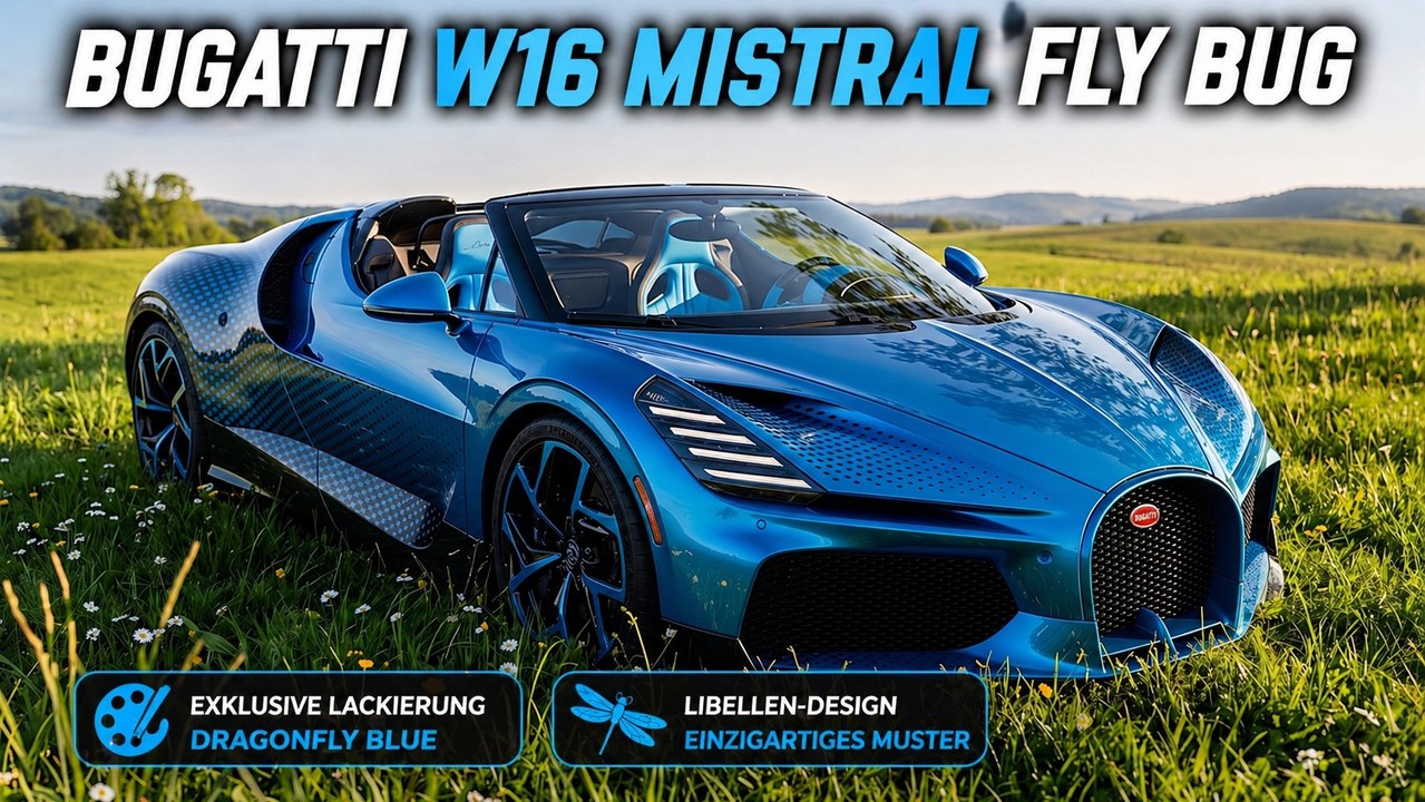 Bugatti W16 Mistral Fly Bug: Luxus, Design & Natur vereint