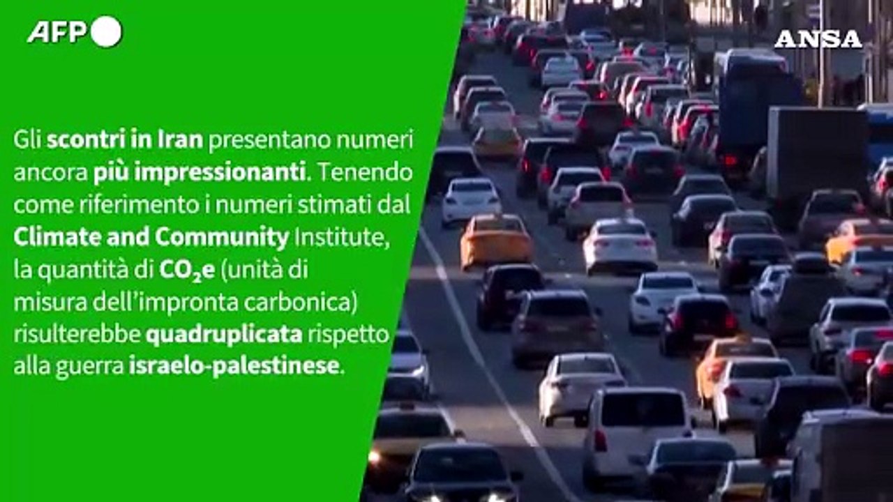 ANSA VERIFIED - I costi climatici della guerra in Iran sono piu' delle emissioni di un intero Paese?