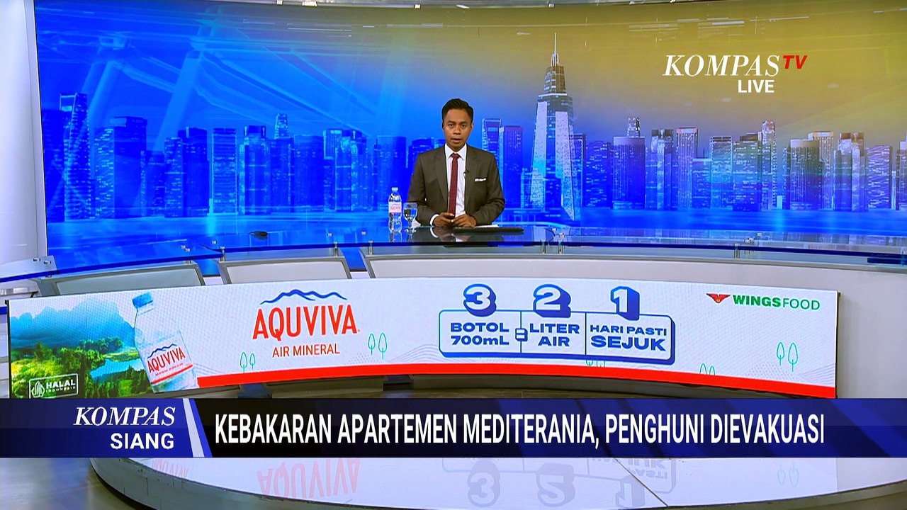 Kebakaran Apartemen Mediterania Tanjung Duren, 22 Unit Damkar Dikerahkan | KOMPAS SIANG