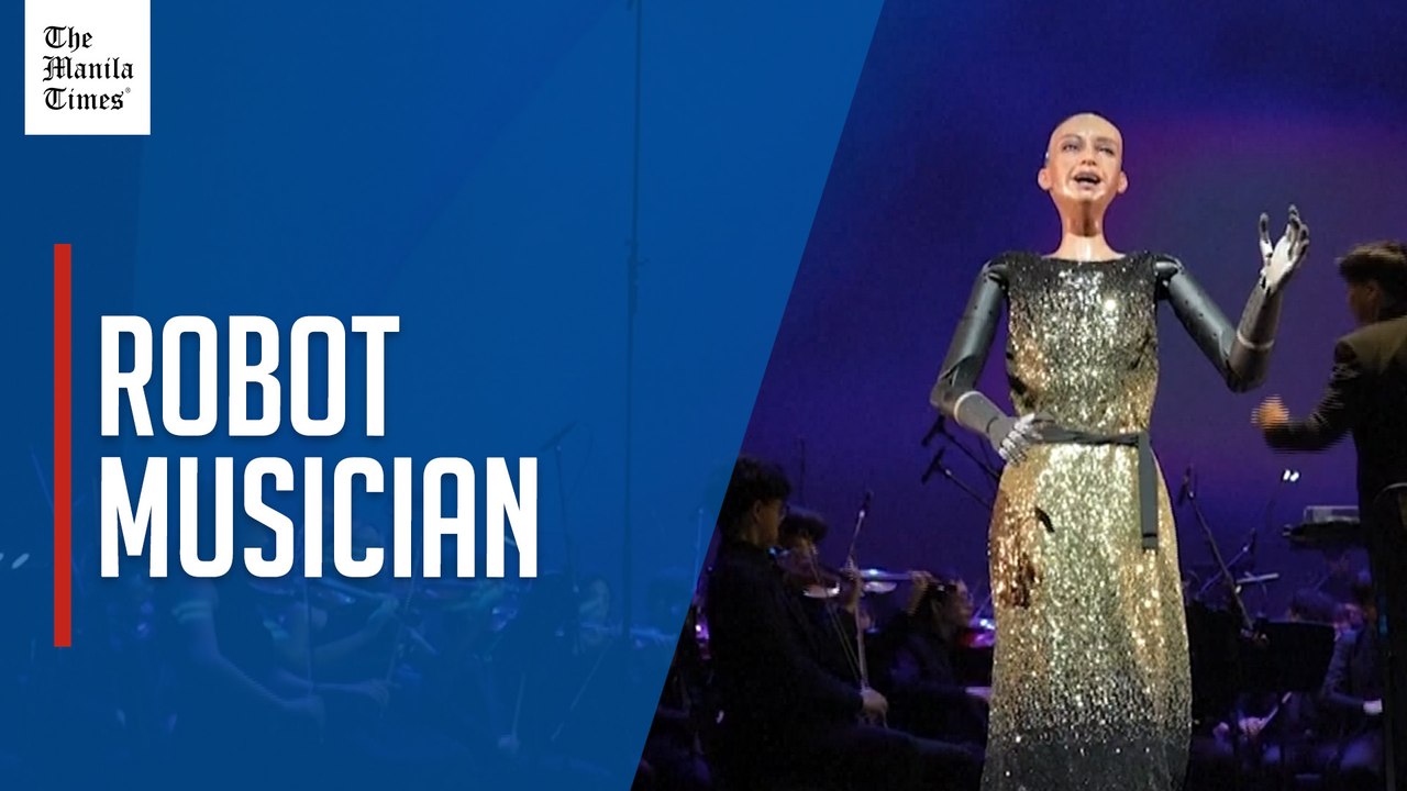 Sophia the robot debuts with live orchestra in AI-themed concert