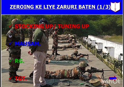 7.62mm NEGEV LMG KO ZEROING KARNE KA TARIQA SIKHANA HAI