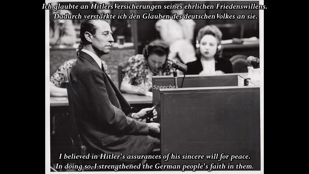 1946-08-31 - Hans Fritzsche - Letzte Worte im Nürnberger Prozess