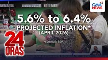5.6% hanggang 6.4% inflation ang pagtaya ng BSP ngayong Abril | 24 Oras