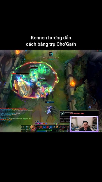 Kennen hướng dẫn cách băng trụ Cho'Gath #kennen #chogath #lienminhhuyenthoai #leagueoflegends #knightriseky