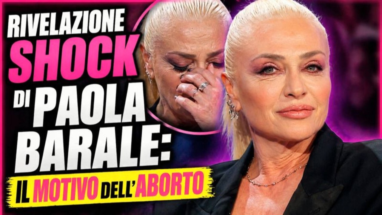 Rivelazione shock di Paola barale il motivo dell’aborto