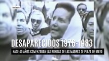 Madres de plaza de Mayo conmemoran 40 años de la primera ronda
