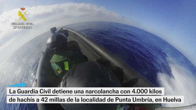La Guardia Civil incauta cuatro toneladas de hachís en la costa de Punta Umbría, en Huelva