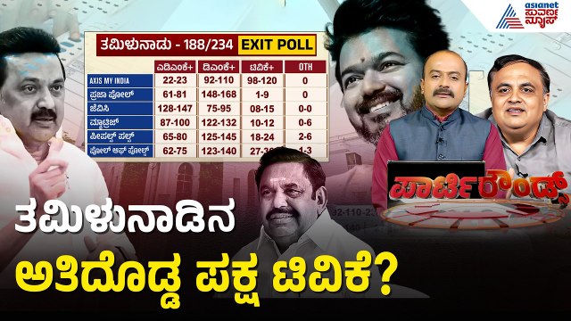 ಅಸ್ಸಾಂ, ಕೇರಳ, ಬಂಗಾಳ ಎಕ್ಸಿಟ್ ಪೋಲ್ ಸೀಕ್ರೆಟ್ | Actor Vijay TVK | Exit Poll 2026 | Suvarna Party Rounds