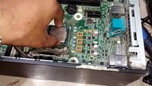 Hp prodesk 600 g1 power button light on fan running fast but no display