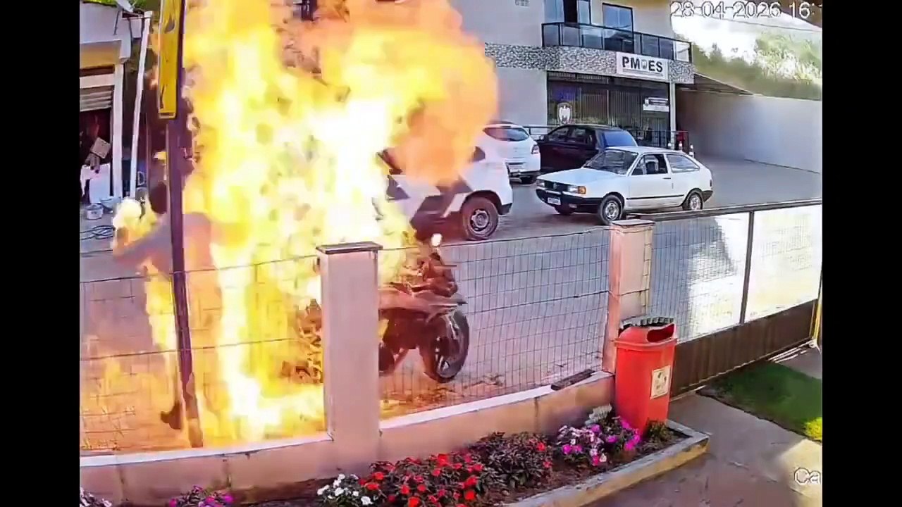 Mujer se quema