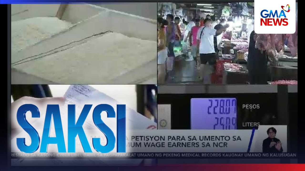 DOLE: May 16 na petisyon para sa umento sa sahod ng minimum wage earners sa NCR | Saksi