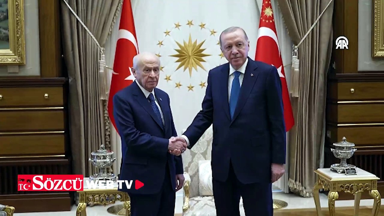 Cumhurbaşkanı Erdoğan, MHP Genel Başkanı Bahçeli'yi kabul etti