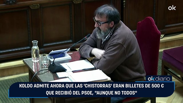 Koldo admite ahora que las 'chistorras' eran billetes de 500 € que recibió del PSOE, aunque no todos