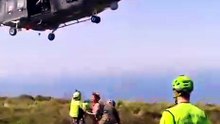 Il video del recupero di una escursionista a Monte Gallo