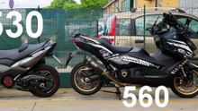 T MAX 560 Vs 530 EXHAUST SOUND