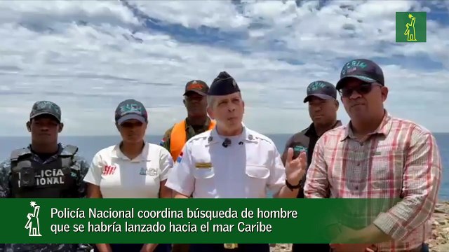 Policía Nacional coordina búsqueda de hombre que se habría lanzado hacia el mar Caribe