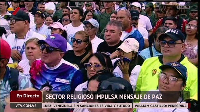 Sectores religiosos han acompañado la peregrinación en oración por la paz y fin de las sanciones
