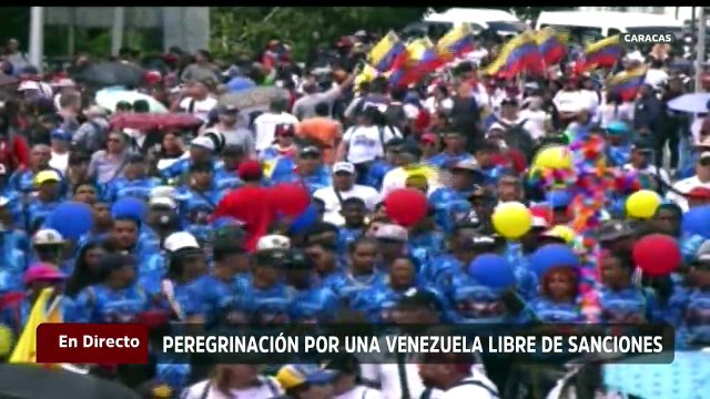 Pueblo de Caracas se moviliza en peregrinación por la paz y el cese de las sanciones
