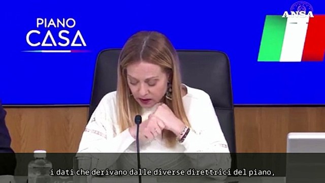 Meloni: Con il Piano casa rigenerati 60mila alloggi popolari