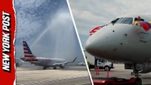 Watch first US commercial flight to Venezuela in 7 years take off