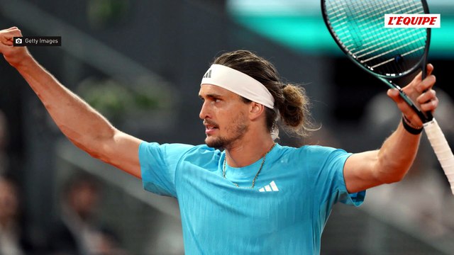 Alexander Zverev qualifié pour les demi-finales du Masters 1000 de Madrid après sa victoire contre Flavio Cobolli - Tennis - Madrid