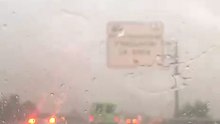 Granizada en Rueda (Valladolid).