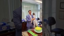 Flávio é parabenizado por aniversário em festa por derrubada do veto ao PL da Dosimetria #shorts