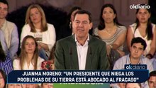 Juanma Moreno: "Un presidente que niega los problemas de su tierra está abocado al fracaso"