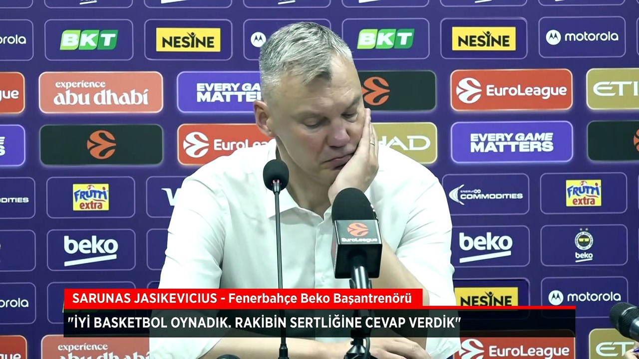 Fenerbahçe Beko Başantrenörü Sarunas Jasikevici...
