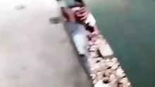 Vídeo. Pai salta para linha do comboio para salvar o filho no Bangladesh