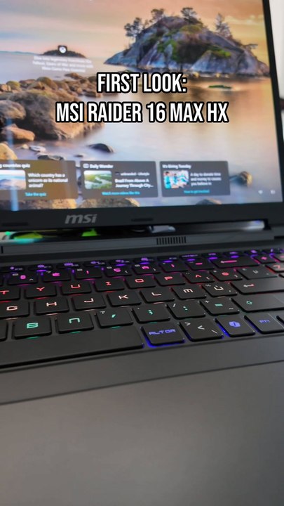 First Look: The MSI Raider 16 Max HX