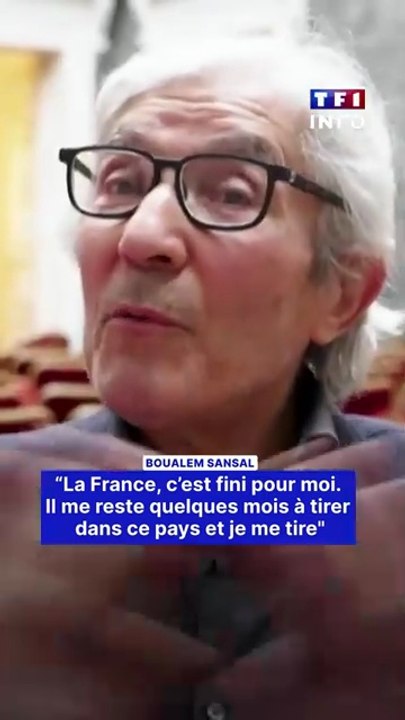 La France, cest fini pour moi déclare lécrivain Boualem Sansal