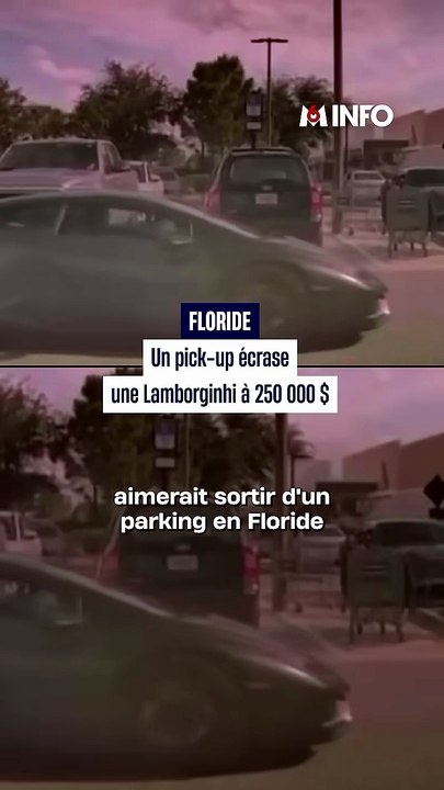 Un pick-up roule sur une Lamborghini à 250 000 $