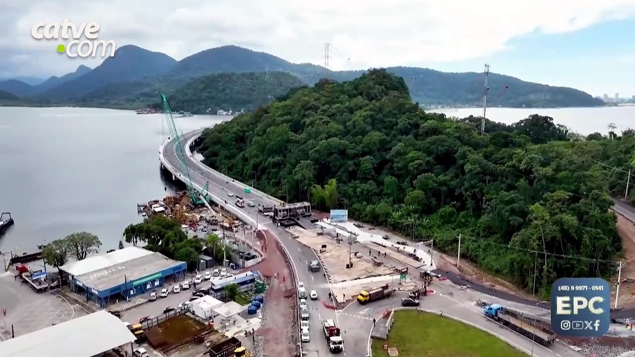 Acabamentos finais são realizados na Ponte de Guaratuba para inauguração