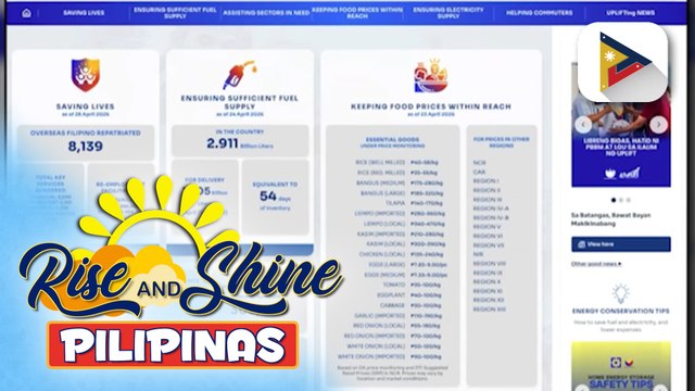 UPLIFT Microsite, inilunsad ng DBM; publiko, maaaring i-monitor ang tugon ng pamahalaan sa problema ng supply ng langis