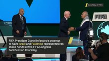 Infantino’s Israel–Palestine handshake attempt backfires