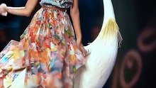 "Wait for the magic transformation! ✨ Is this the future of fashion? 🦢"