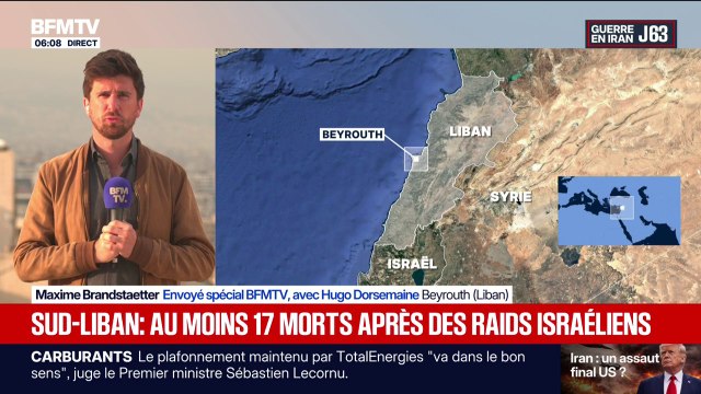 Guerre au Moyen-Orient: de nouveaux raids israéliens font au moins 17 morts dans le sud du Liban