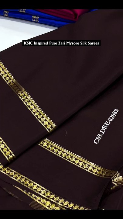 KSIC Inspired CSS Zari Pure Mysoresilk Silk Sarees in India