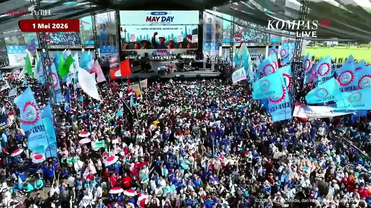 [Full] Riuh Buruh Sambut Janji Presiden Prabowo di Panggung May Day 2026 Monas