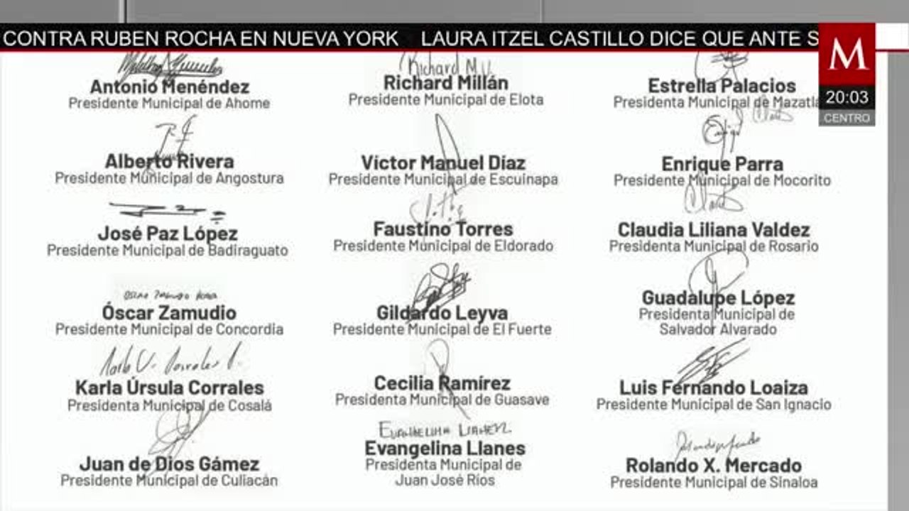 Alcaldes de Sinaloa respaldan a Rocha Moya tras acusaciones de EU | Pedro Gamboa, 30 de abril 2026