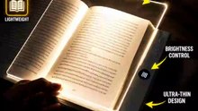 LED Flat Book Light Panel – Rechargeable Full Page Reading Light