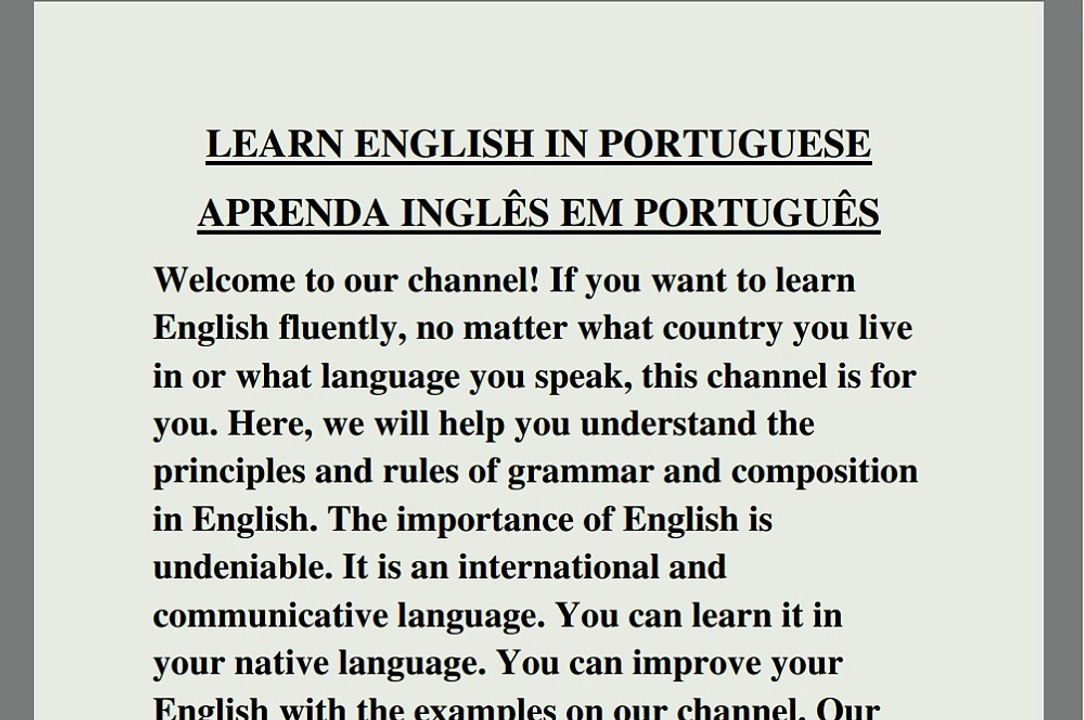 APRENDA INGLÊS EM PORTUGUÊS(Substantivos e tipos de substantivos)em seu idioma nativo