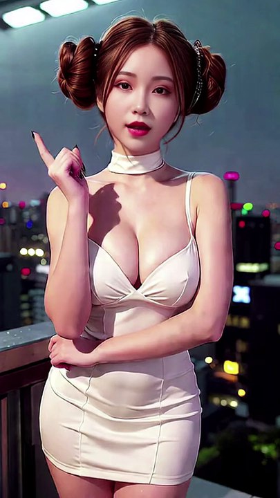 AI Dance Girl 1570 - Princess Leia of Star Wars Dance