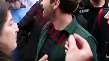 “Yanke Go Home” pankartına polis engeli