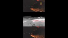 Monte Faeta, il bosco brucia, case a rischio